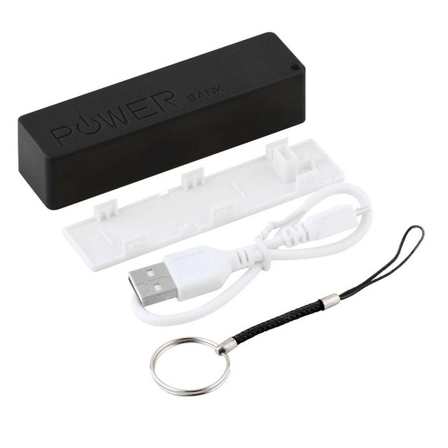 New Portable Mobile Power Bank USB 18650 Battery Charger Key Chain for iPhone