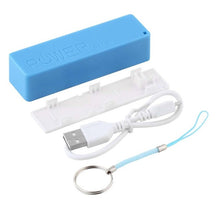 New Portable Mobile Power Bank USB 18650 Battery Charger Key Chain for iPhone