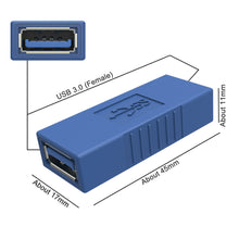 Super Speed USB 3.0 Cable Adapter Female To Female USB Extension Cabo Connector Converter For Mobile Hard Disk Laptop PC Car MP3